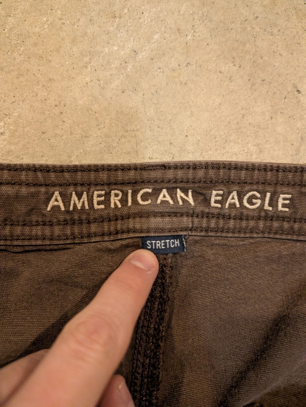 American Eagle Stove Pipe Pants Women's 20 Brown - Picture 3 of 8
